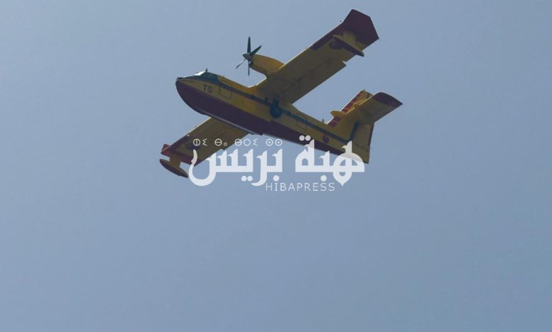 طائرات كنادير لاخماد حريق اندلع بغابة مديونة بطنجة