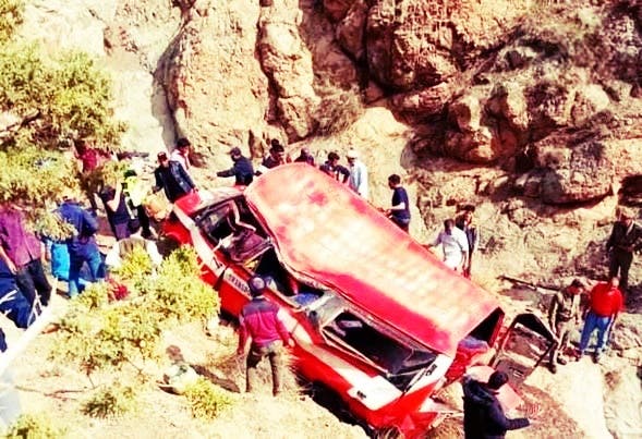 تنغير: سقوط عدد من الجـ.ـرحى في حــادث انقـ.ـلاب سيارة نقل مزدوج