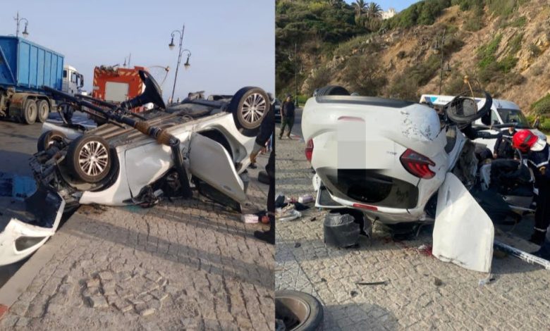 حـ..ادثة سير مـ..ـأساوية تـ..ـودي بحياة شخص وترسل 4 آخرين للمستشفى بطنجة