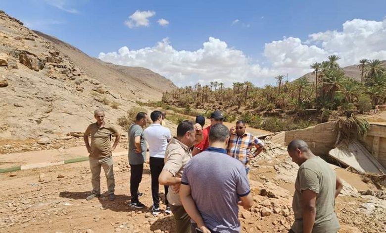 والي جهة كلميم يتفقد المناطق المتضررة من السيول
