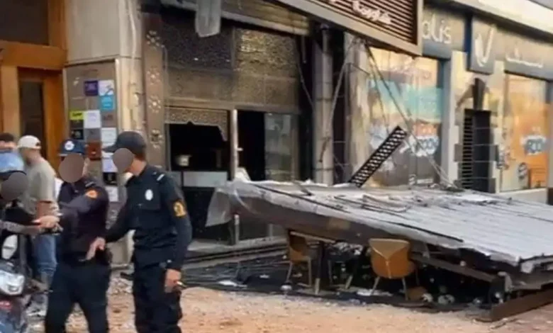 إصابات في إنهيار واجهة مطعم شهير بالدار البيضاء