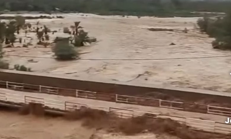 حمولة غير مسبوقة لوادي منطقة اولاد يحي بزاكورة