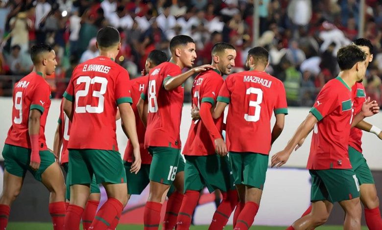 ملخص وأهداف الشوط الأول من مباراة المغرب والغابون  2-1