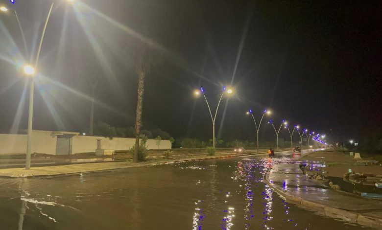 أمطار خفيفة تكشف ضعف البنية التحتية بمدخل الناظور