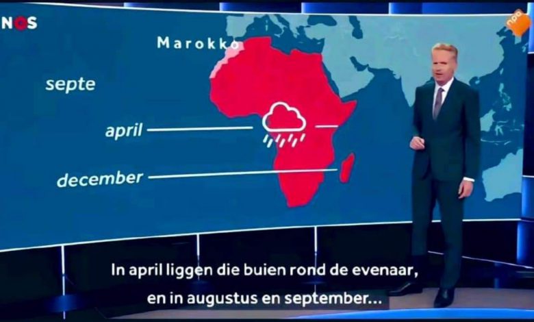 التلفزيون الهولندي يصدم الجزائر وينشر خريطة المغرب كاملة