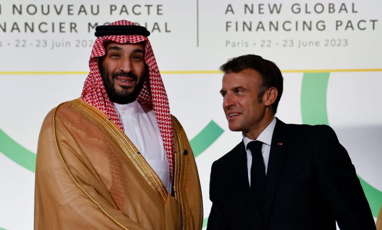 ماكرون ومحمد بن سلمان يتفقان على ضرورة حل الدولتين