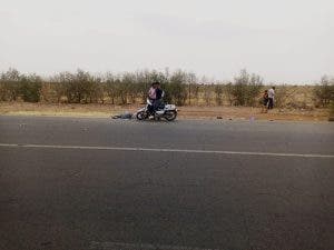 حادثة سير خطيرة بجماعة سعادة ضواحي مراكش بين سيارتين ودراجة نارية (صور)