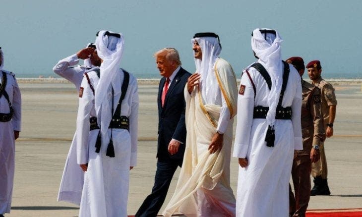 بعد السعودية.. ترامب يصل الدوحة