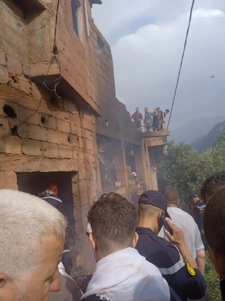 عاجل: حريق مهول يأتي على منزل بمنطقة أوريكا بالحوز - صور