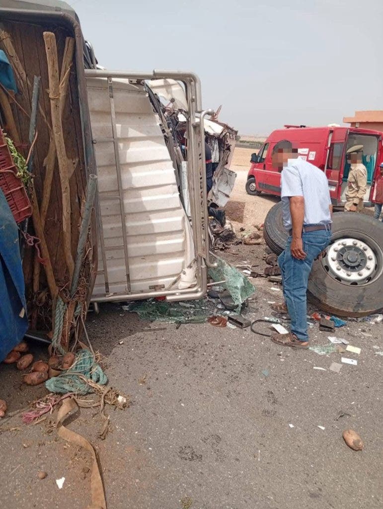 مصرع 4 أشخاص في حادثة سير باليوسفية - صور