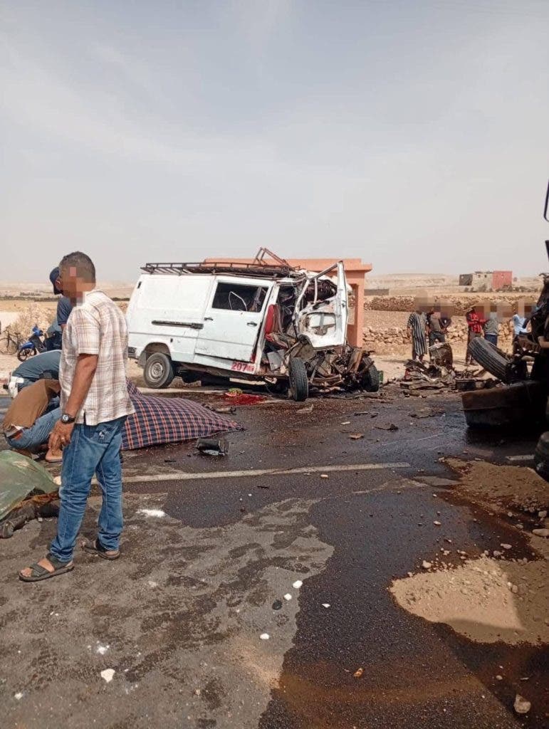 مصرع 4 أشخاص في حادثة سير باليوسفية - صور