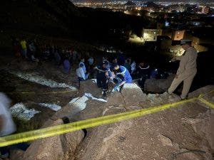 استنفار امني بعد العثور على جثة مهاجر سنغالي فوق جبل جليز بمراكش(صور)