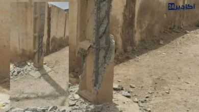 تغازوت.. عمود كهربائي آيل للسقوط يهدد سلامة المواطنين وسط مطالب بالتدخل العاجل