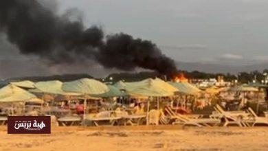 الحسيمة.. حريق مهول بمطعم بشاطئ الصفيحة(صور)