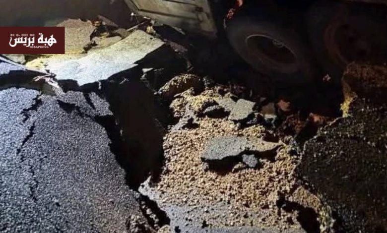 انقطاع حركة السير بين الراشيدية وكلميمة بسبب انهيار قنطرة(صورة)