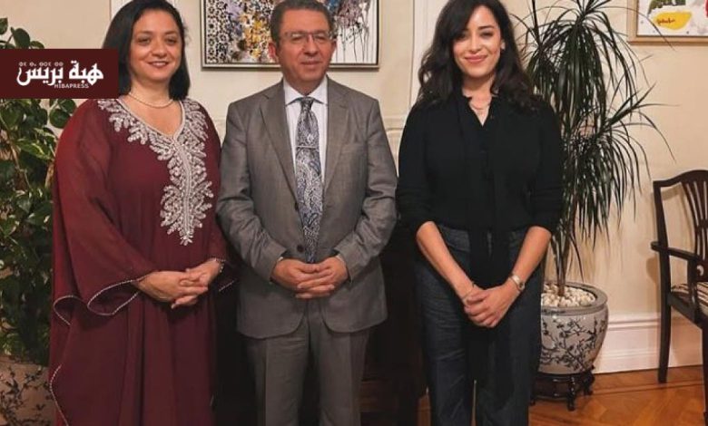 نسرين الراضي في ضيافة السفير المغربي بالسويد